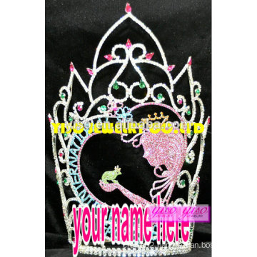 large paradise colored princess birthday party tiara crown